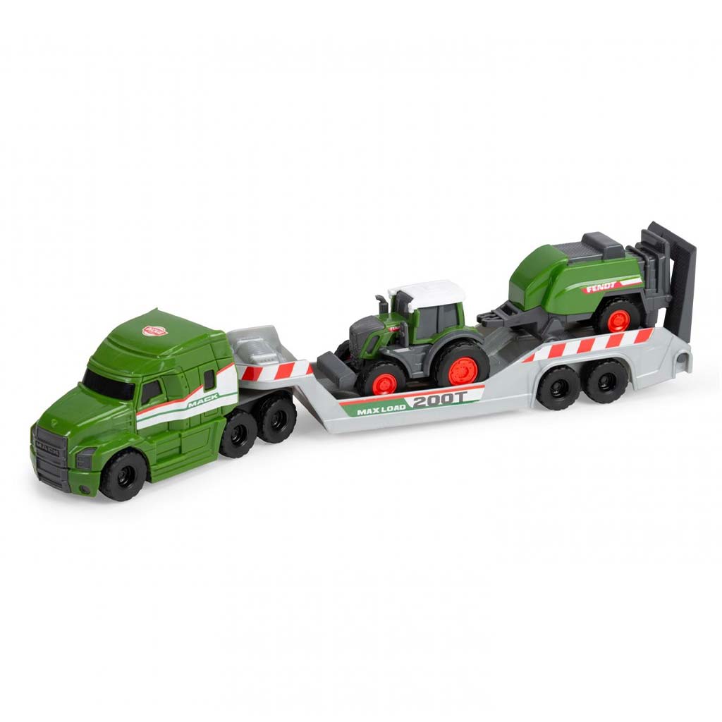 Micro szállító kamion Fendt traktorral és bálázóval - Dickie Toys kép 2