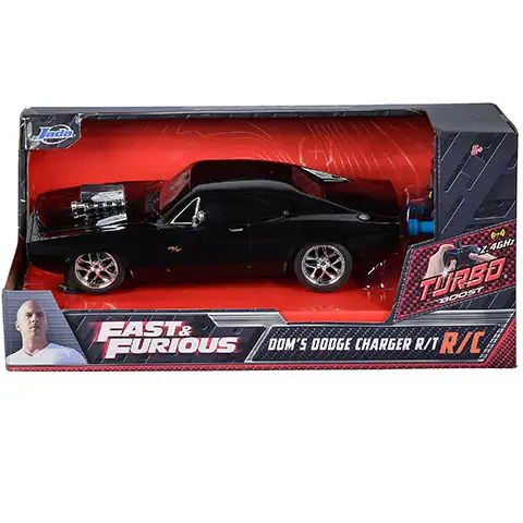 Halálos iramban: RC Dom's Dodge Charger R/T távirányítós autó 1/24 - Simba Toys kép 1