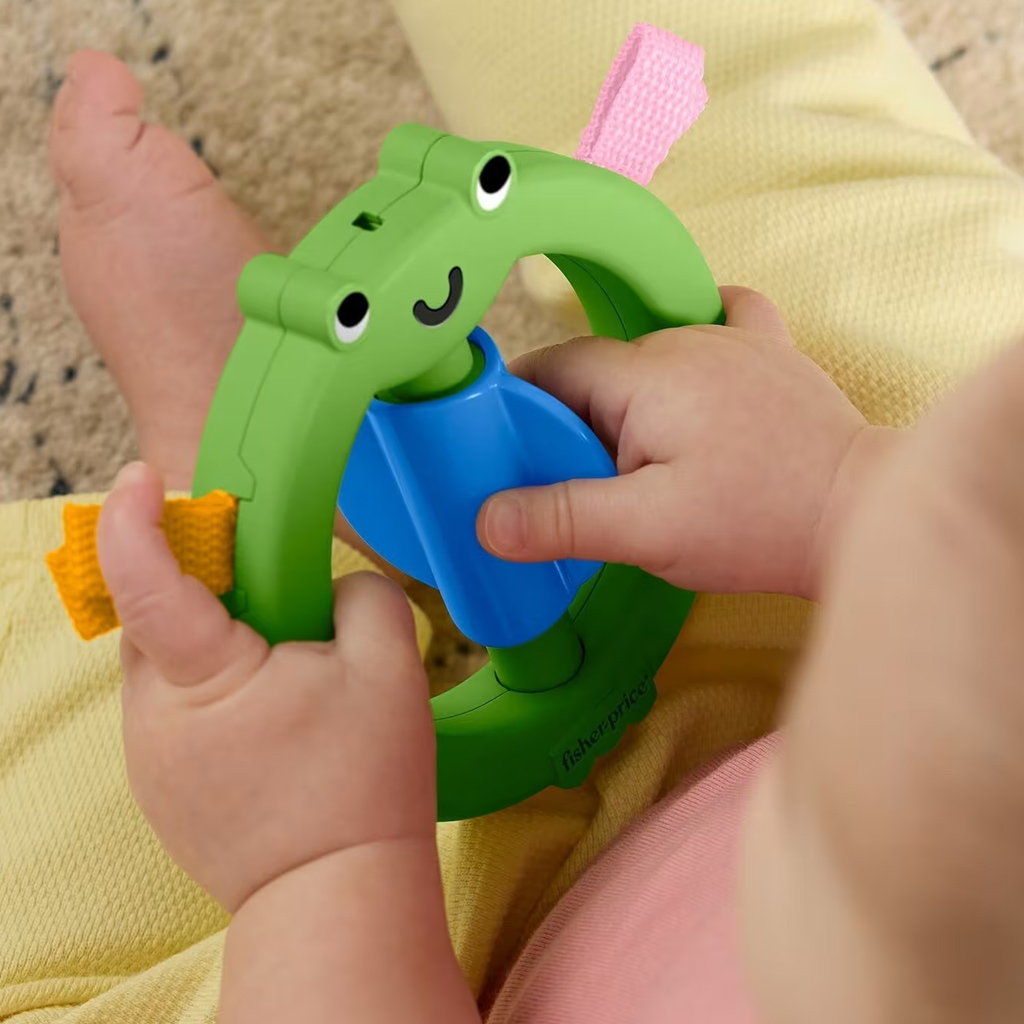 Fisher-Price: Békás vidám állatos rágóka - Mattel kép 2
