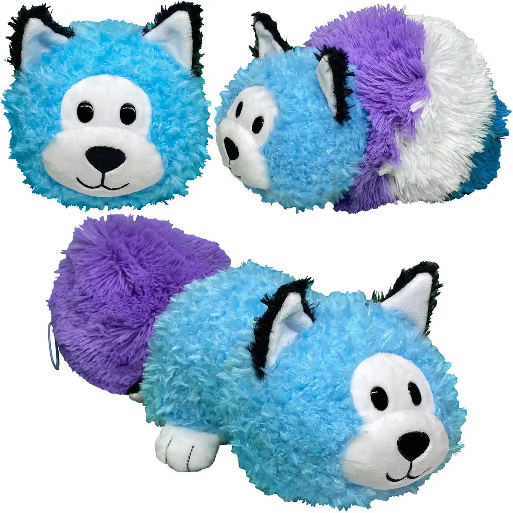 FlipaZoo: Cicából Husky kifordítható 28cm-es plüssfigura kép 2