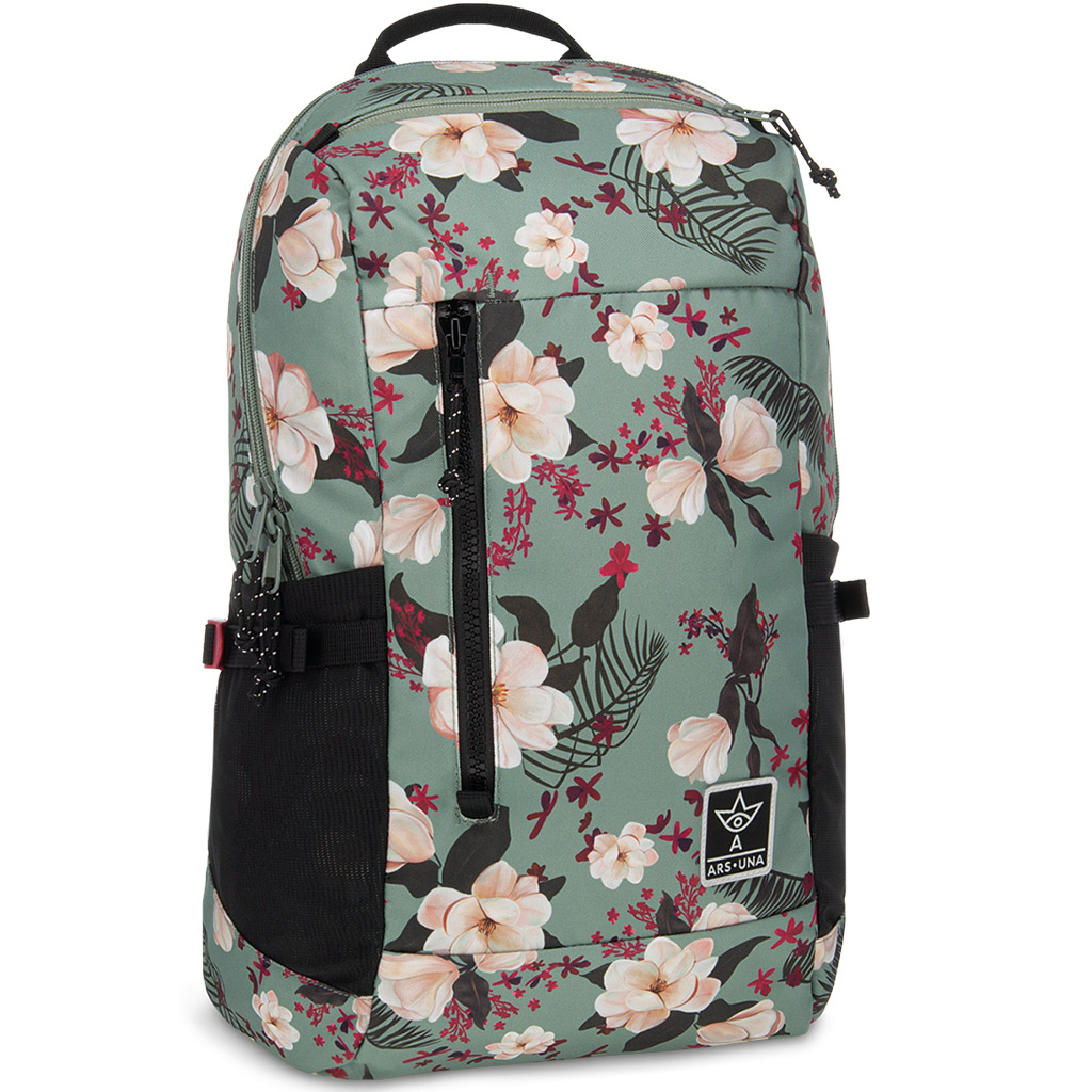 Ars Una: Flowery green iskolatáska hátizsák AU-17 32x47x18cm kép 1
