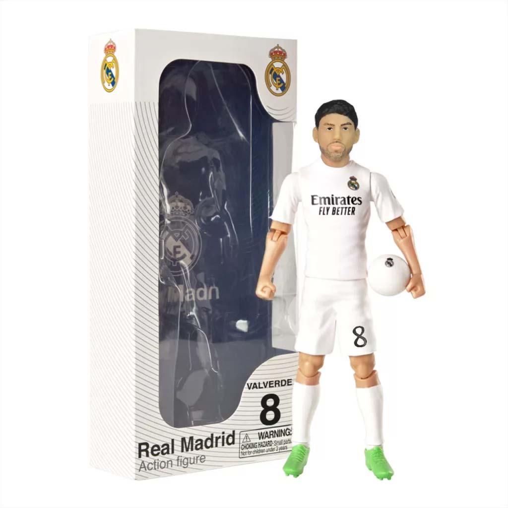 Focista akciófigura, 20 cm - Real Madrid, Valverde 8-as mezben kép 1