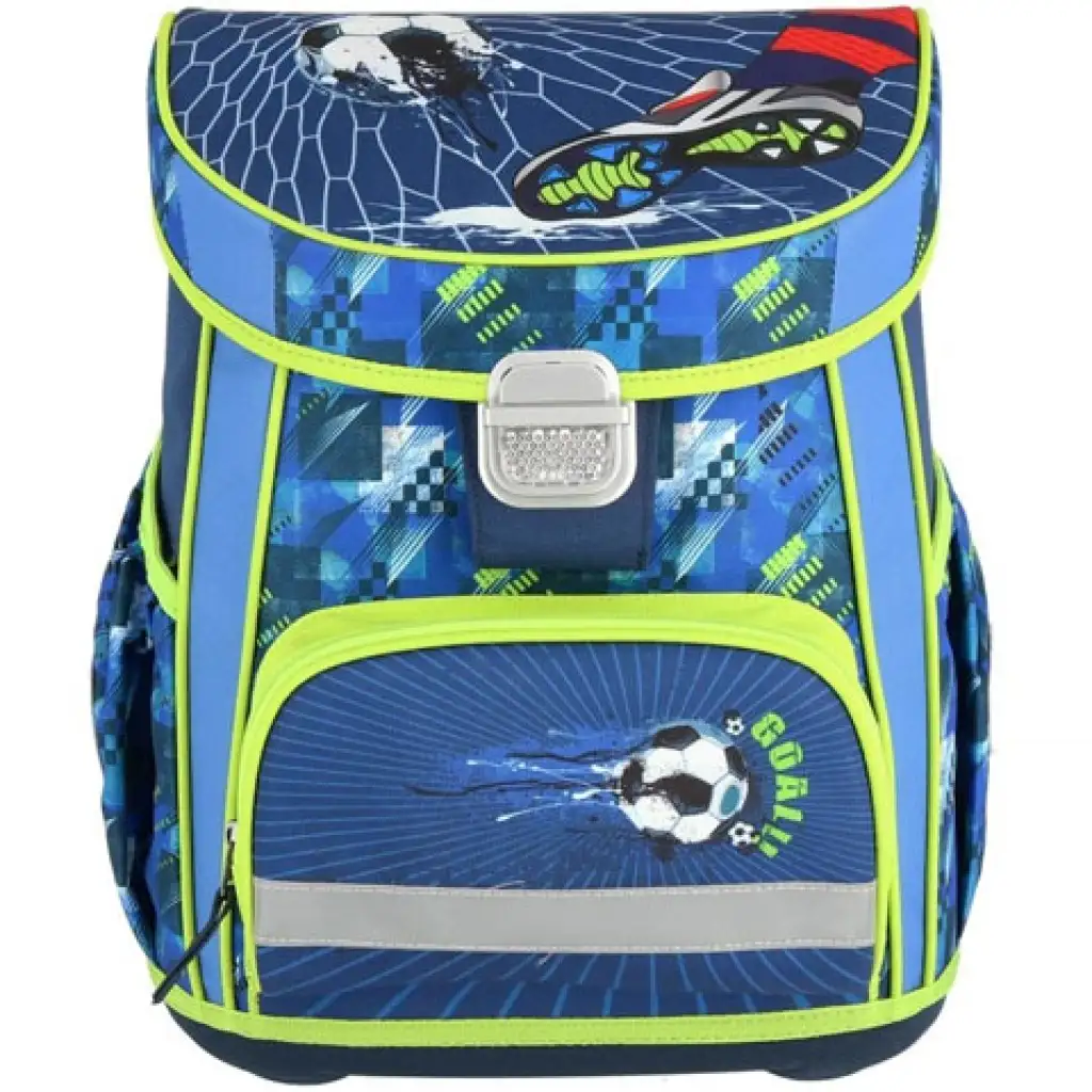 Football goal ergonómikus iskolatáska hátizsák tolltartóval 4db-os szett kép 2