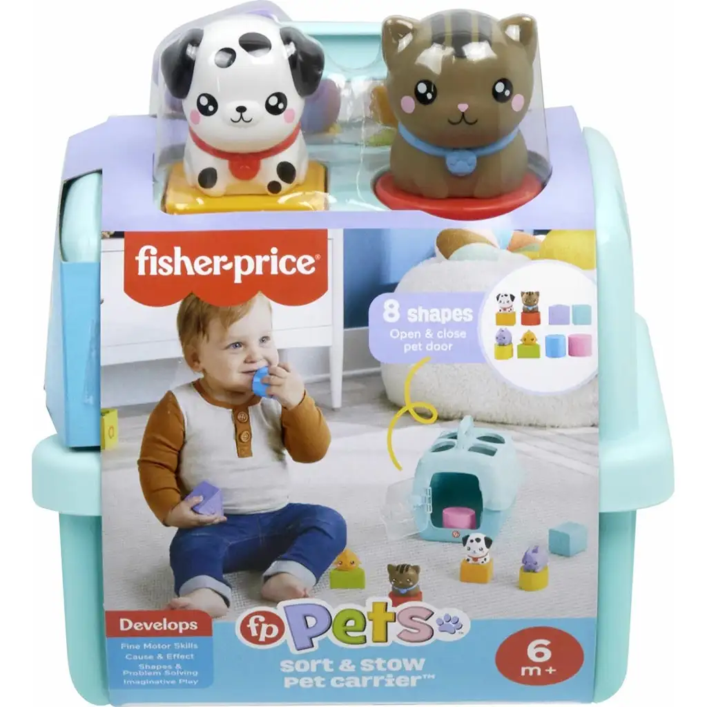 Fisher-Price: Kis kedvencek foglalkoztató Állatkás formaválogató - Mattel kép 1