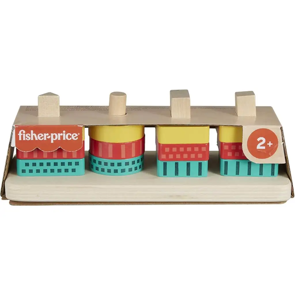 Fisher-Price: Wood Fa formarakosgató fejlesztő játék - Mattel kép 1