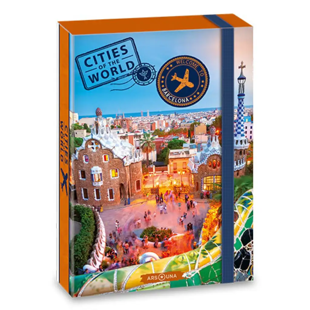Ars Una: Cities of the World Barcelona városképe füzetbox A/5-ös kép 1