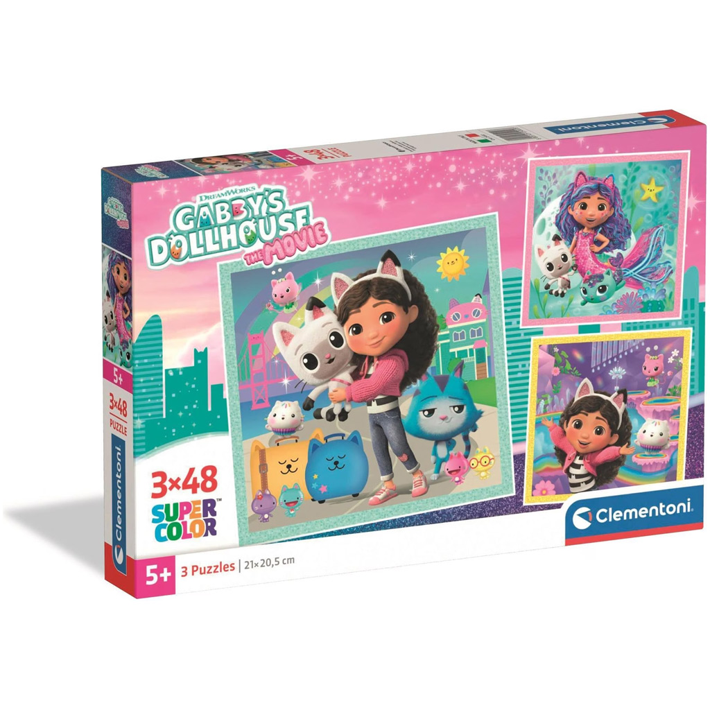 Gabi babaháza 3x48db-os Super Color puzzle - Clementoni kép 1