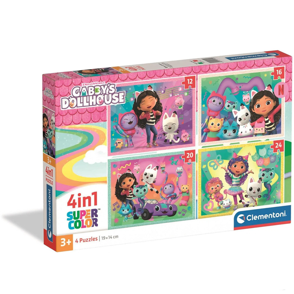 Gabi babaháza 4 az 1-ben Supercolor puzzle - Clementoni kép 1