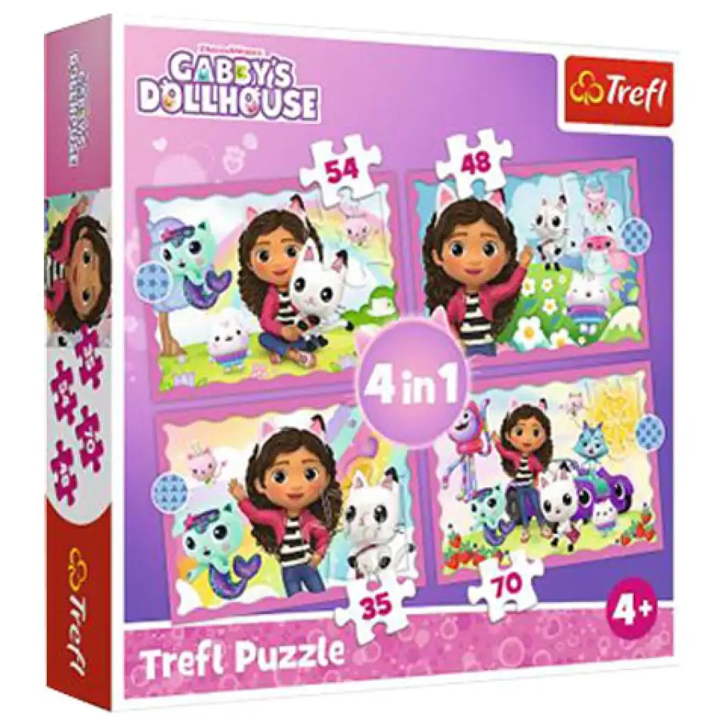 Gabi babaháza 4 az 1-ben puzzle - Trefl kép 1