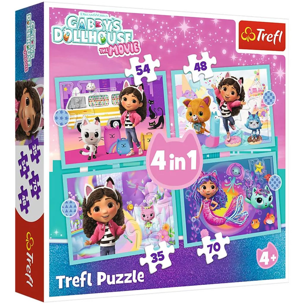 Gabi babaháza 4 az 1-ben 35-48-54-70db-os puzzle - Trefl kép 1