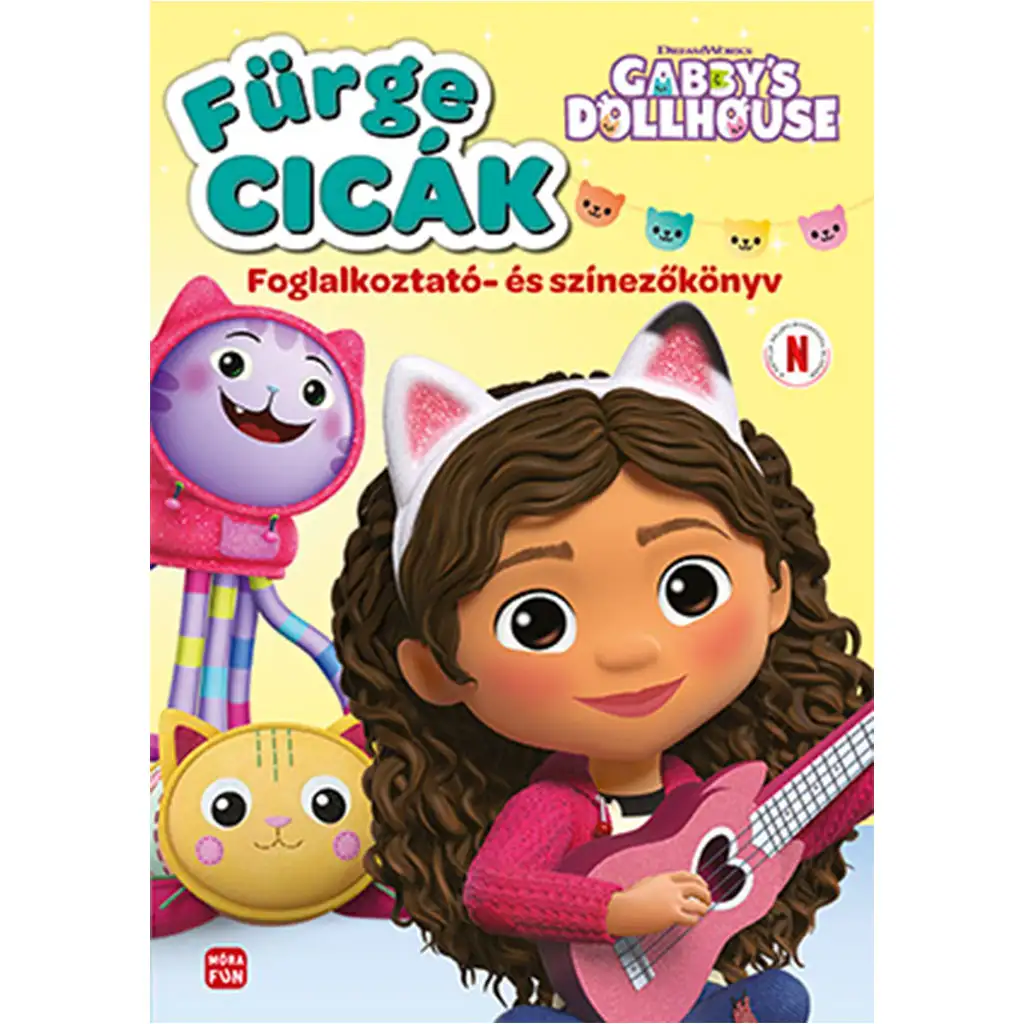 Móra: Gabi babaháza fürge cicák foglalkoztató- és színezőkönyv kép 1