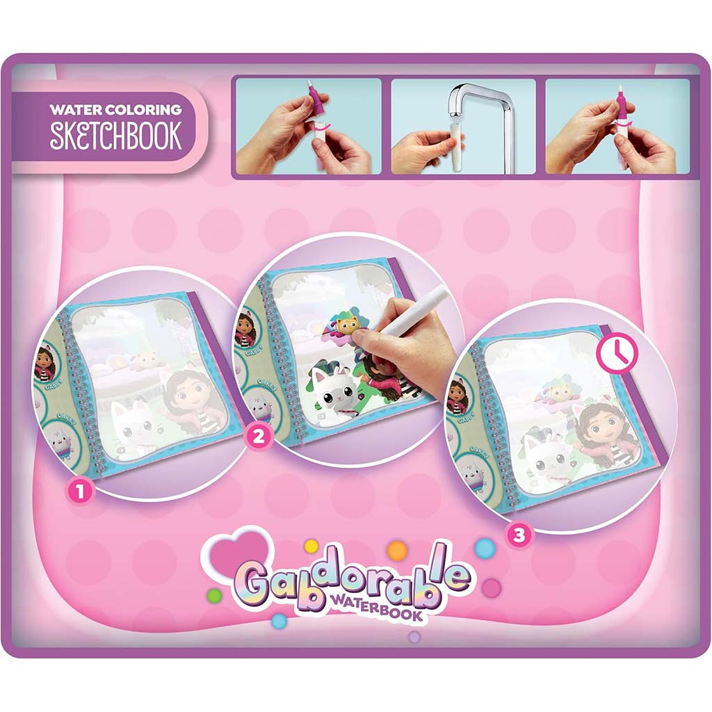 Gabi babaháza Gabdorable vízzel festhető színezőkönyv - Lisciani kép 3