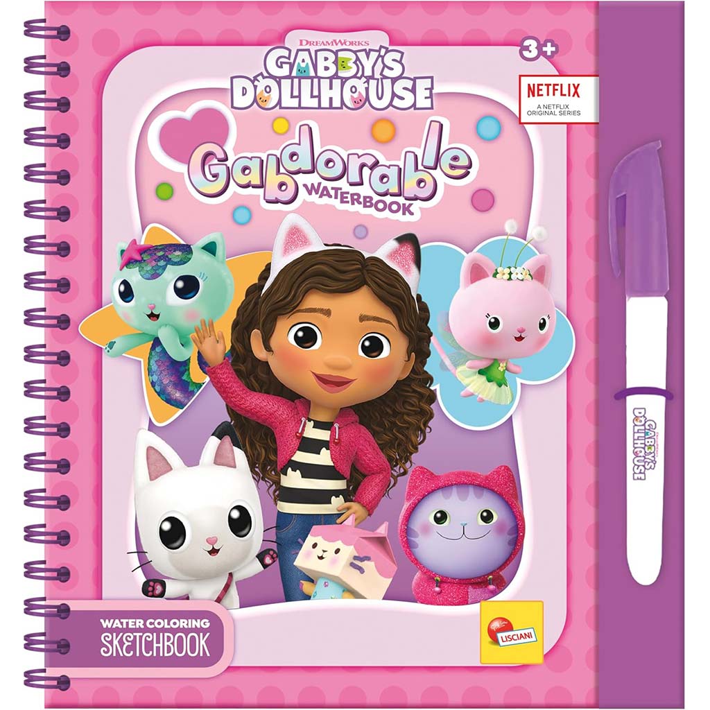 Gabi babaháza Gabdorable vízzel festhető színezőkönyv - Lisciani kép 1