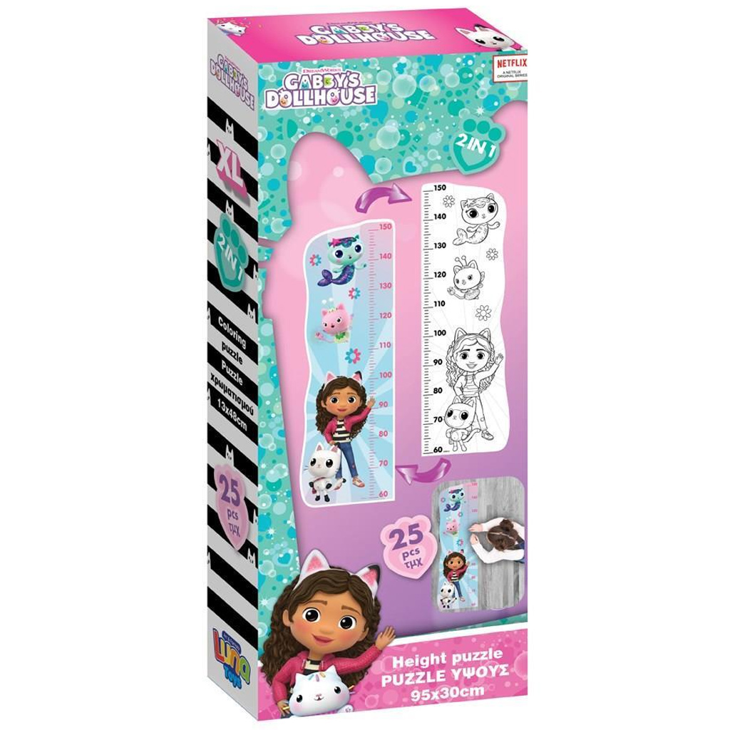 Luna: Gabi babaháza színezhető magasságmérő 25db-os maxi puzzle kép 1