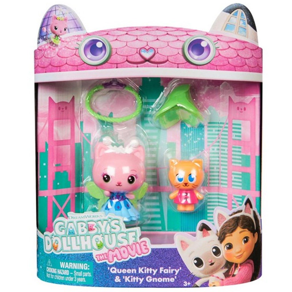 Gabi babaháza mozi - Queen Kitty Fairy És Kitty Gnome 2-es figura csomag - Spin Master kép 1