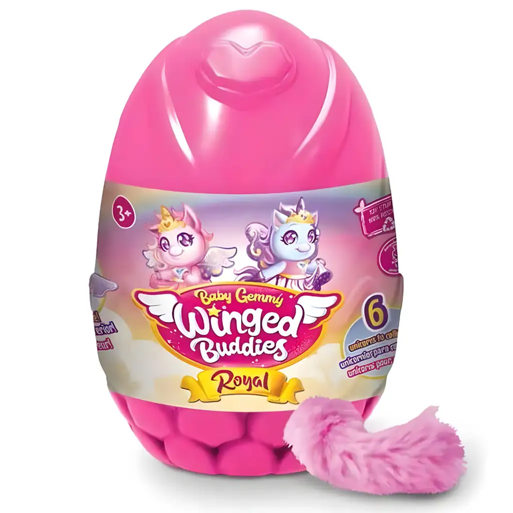 Baby Gemmy: Unikornis plüss meglepetés tojás 16cm kép 1