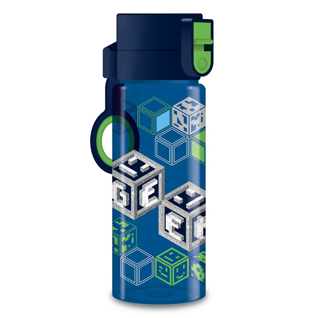 Ars Una: Geek kocka mintás BPA mentes kulacs 475ml kép 1