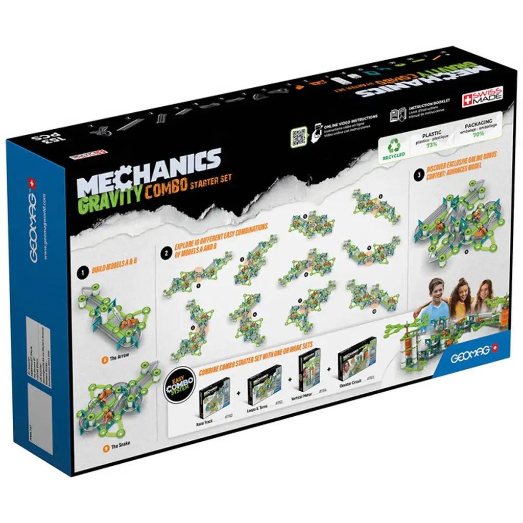 Geomag: Mechanics Gravity Recycled Kezdő szett 153db kép 2