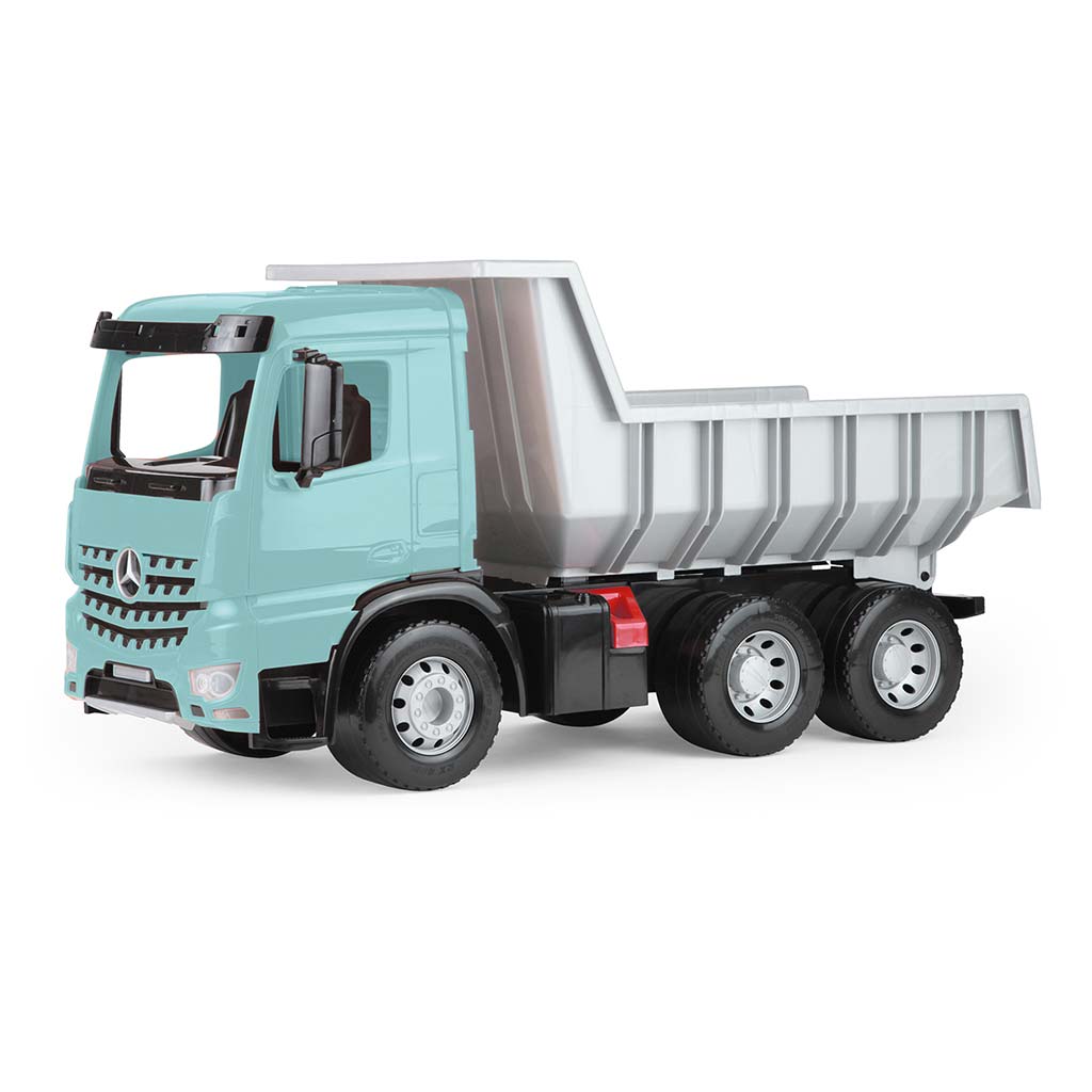 LENA: Giga Trucks Mercedes-Benz Arocs billenőplatós teherautó dobozos 67cm kép 1