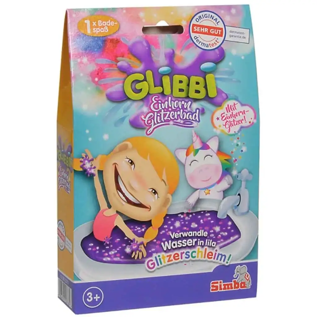 Glibbi: Csillogó unikornisos slime fürdőzselé - Simba toys kép 1