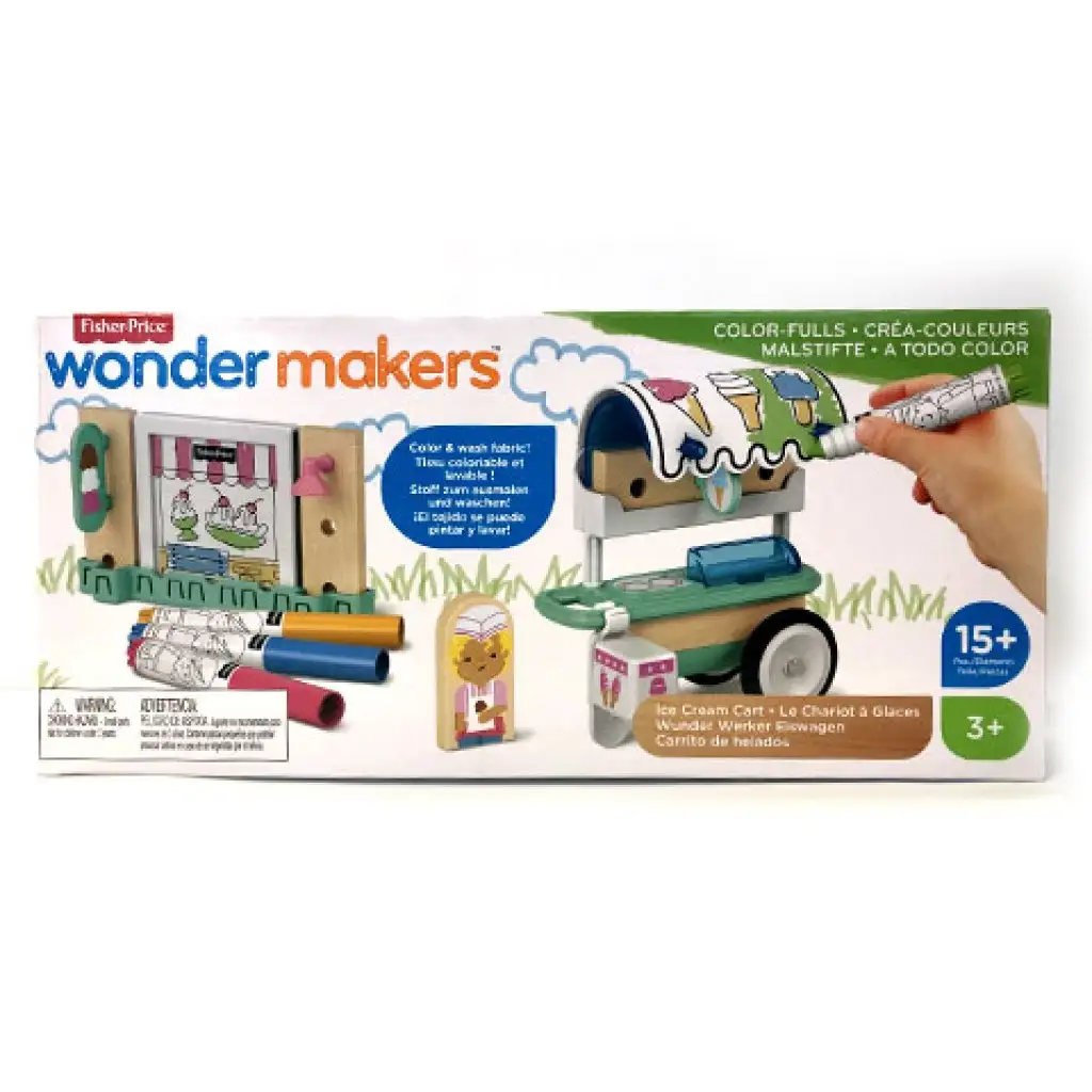 Fisher-Price: Wonder Makers színezős fagyiskocsi - Mattel kép 1