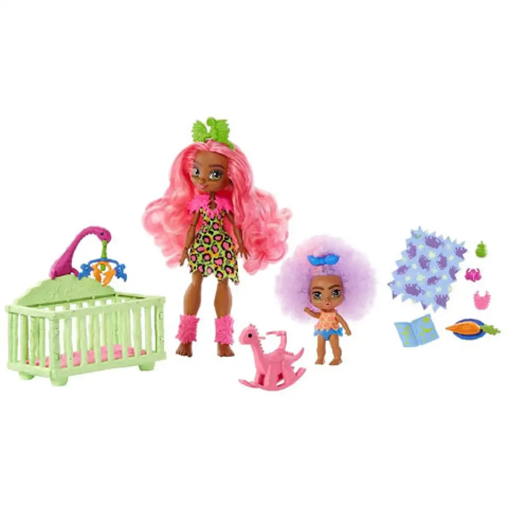Cave Club: Bébiszitter játékszett kiegészítőkkel - Mattel kép 5