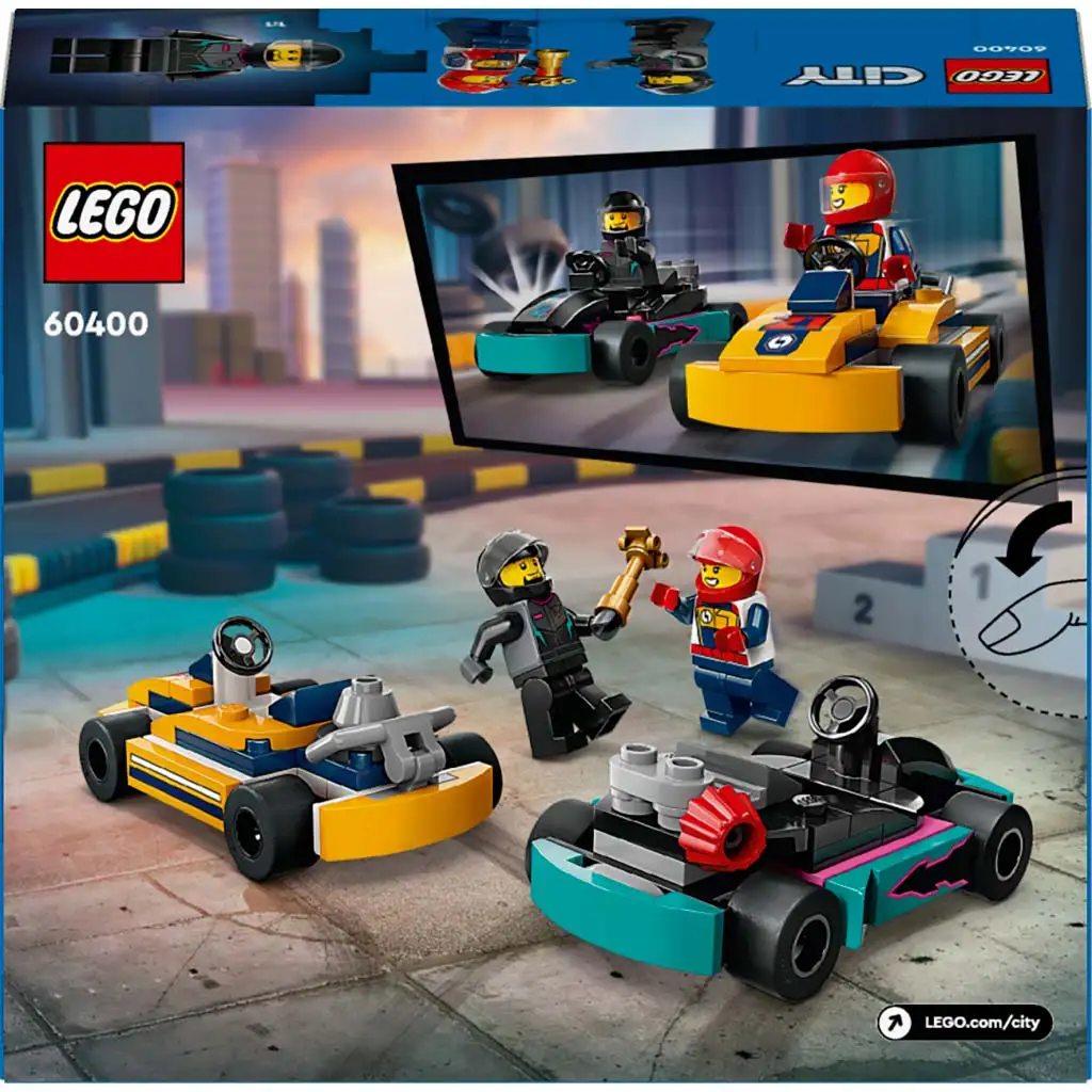 LEGO® City: Gokartok és versenypilóták (60400) kép 2