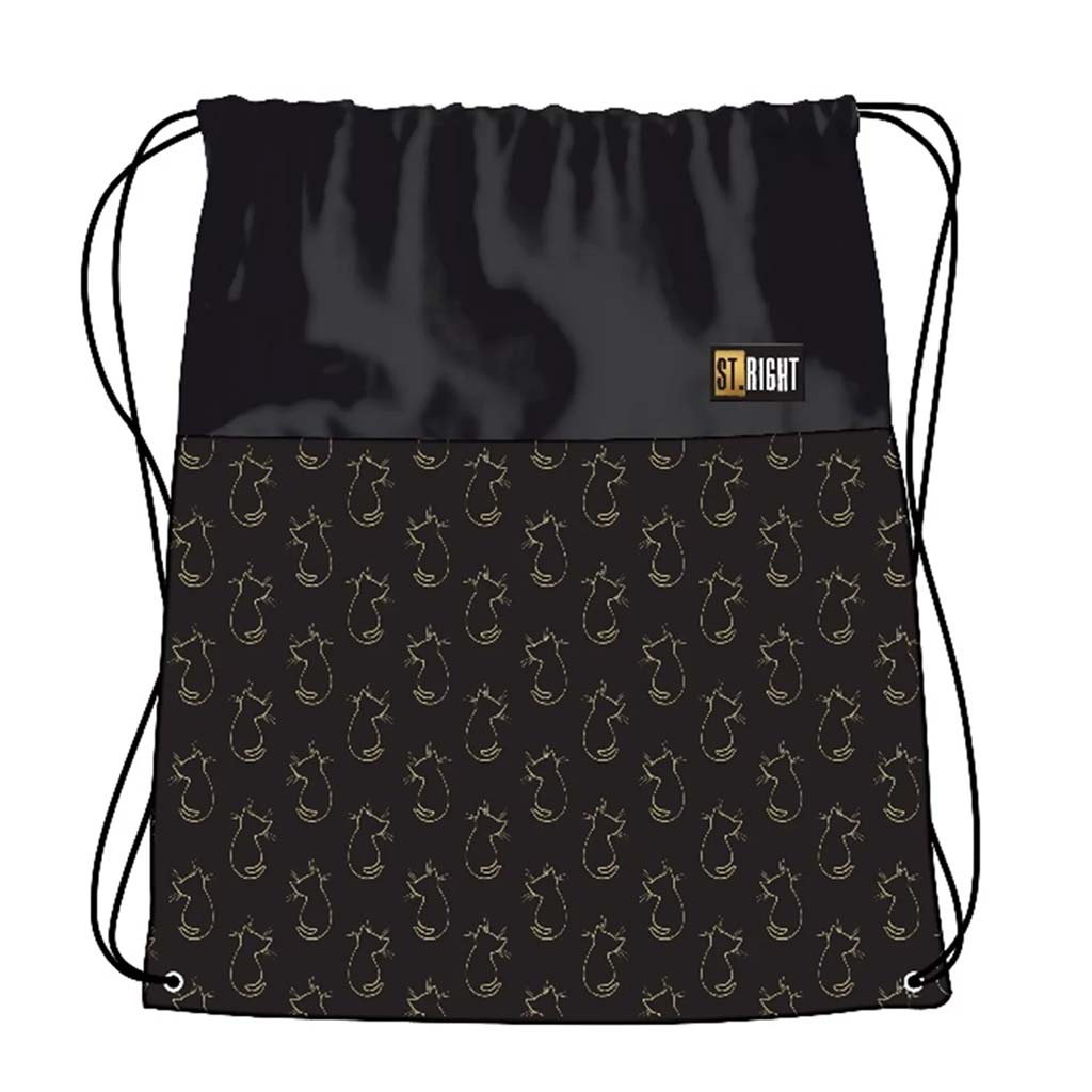 St.Right Golden Cats tornazsák, sportzsák 43x34cm kép 1