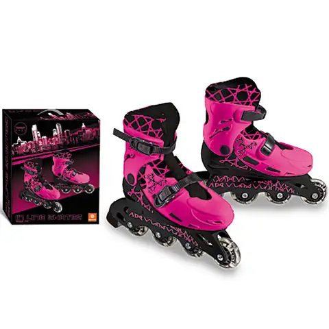 Görkorcsolya pink-fekete színben 33-36 - Mondo toys kép 1