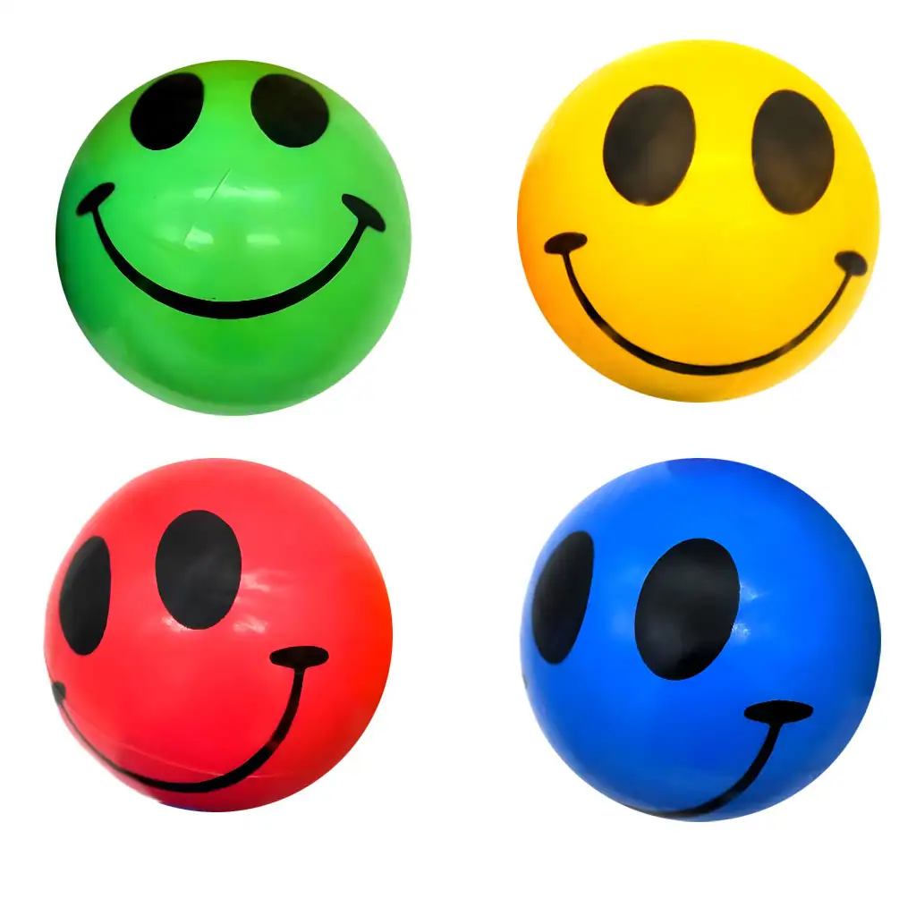 Smiley mintás gumilabda 23cm-es többféle színváltozatban kép 1