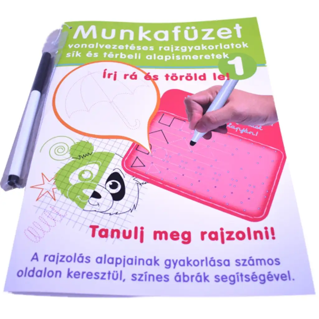Vonalvezetés és rajzolás gyakorló munkafüzet - D-Toys kép 1