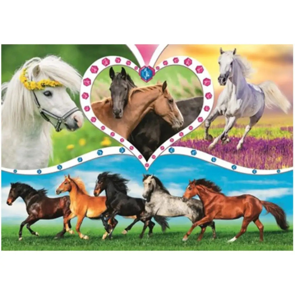 Gyönyörű lovak 200db-os puzzle - Trefl kép 2