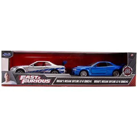 Halálos iramban: Twin Pack 2db-os autómodell csomag 1/32 - Simba Toys kép 1