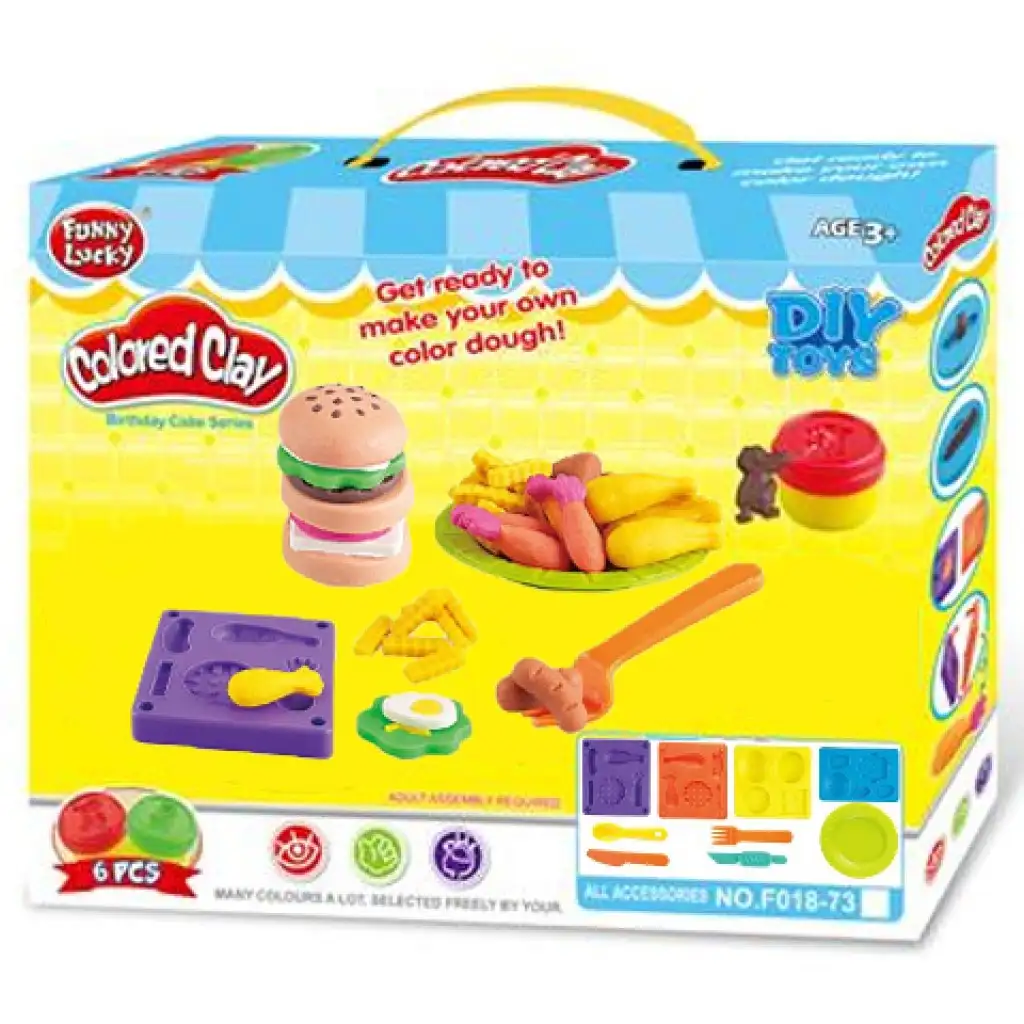 Hamburger készítő gyurma szett kiegészítőkkel kép 1