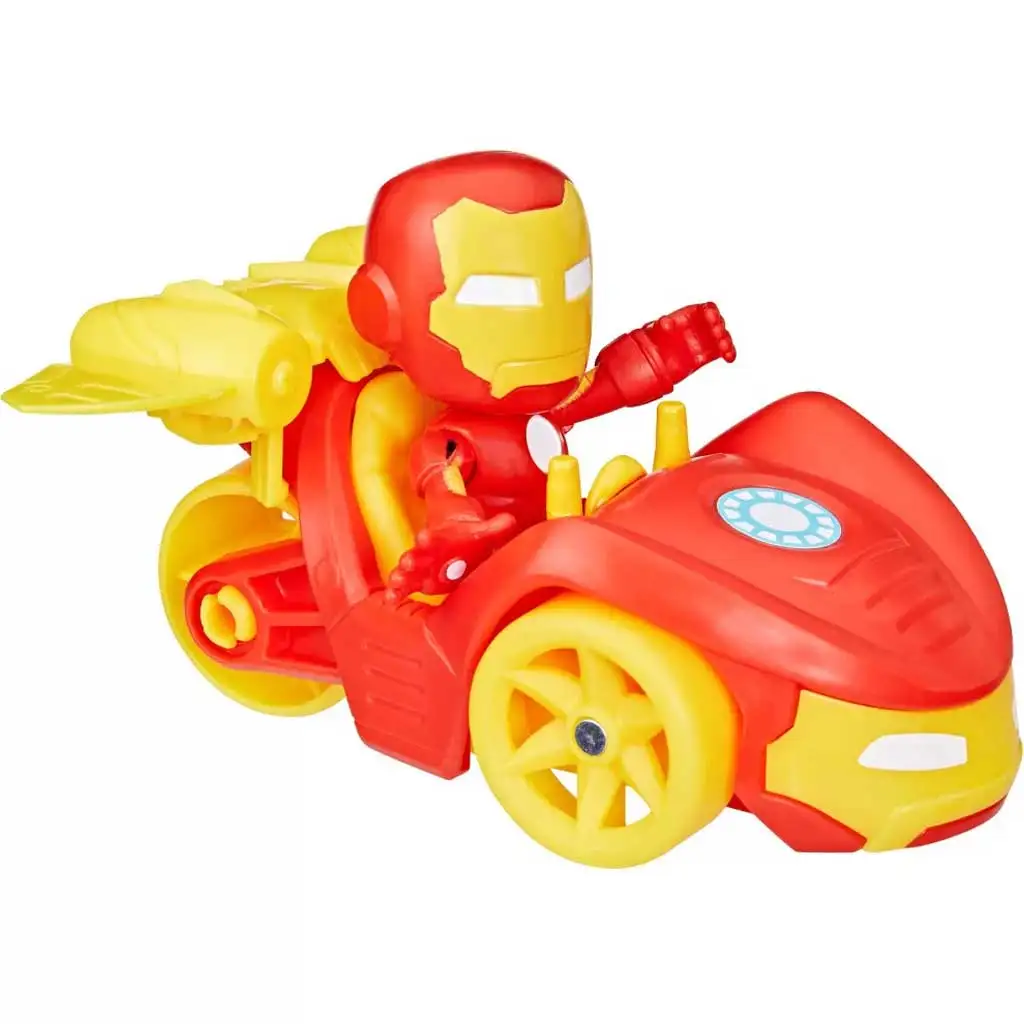 Pókember: Póki és csodálatos barátai - Vasember akciófigura járművel - Hasbro kép 2