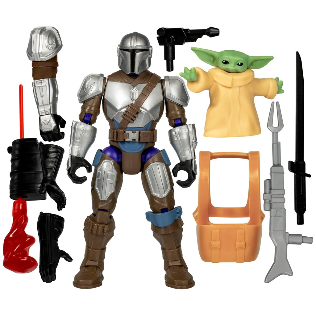 Transformers: Mix Mashers Deluxe Mandalóri és Grogu figura kiegészítőkkel - Hasbro kép 3