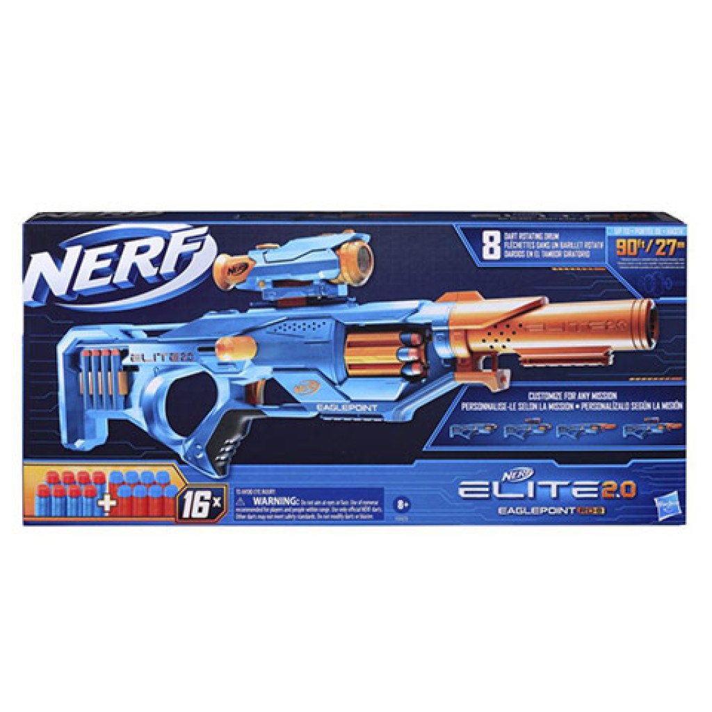 Nerf Elite 2.0 Eaglepoint RD-8 szivacslövő fegyver 16 lőszerrel - Hasbro kép 1
