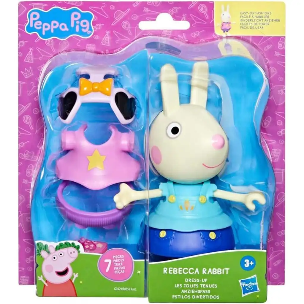 Peppa Malac: Kiöltözött Rebecca figuraszett kiegészítőkkel - Hasbro kép 1