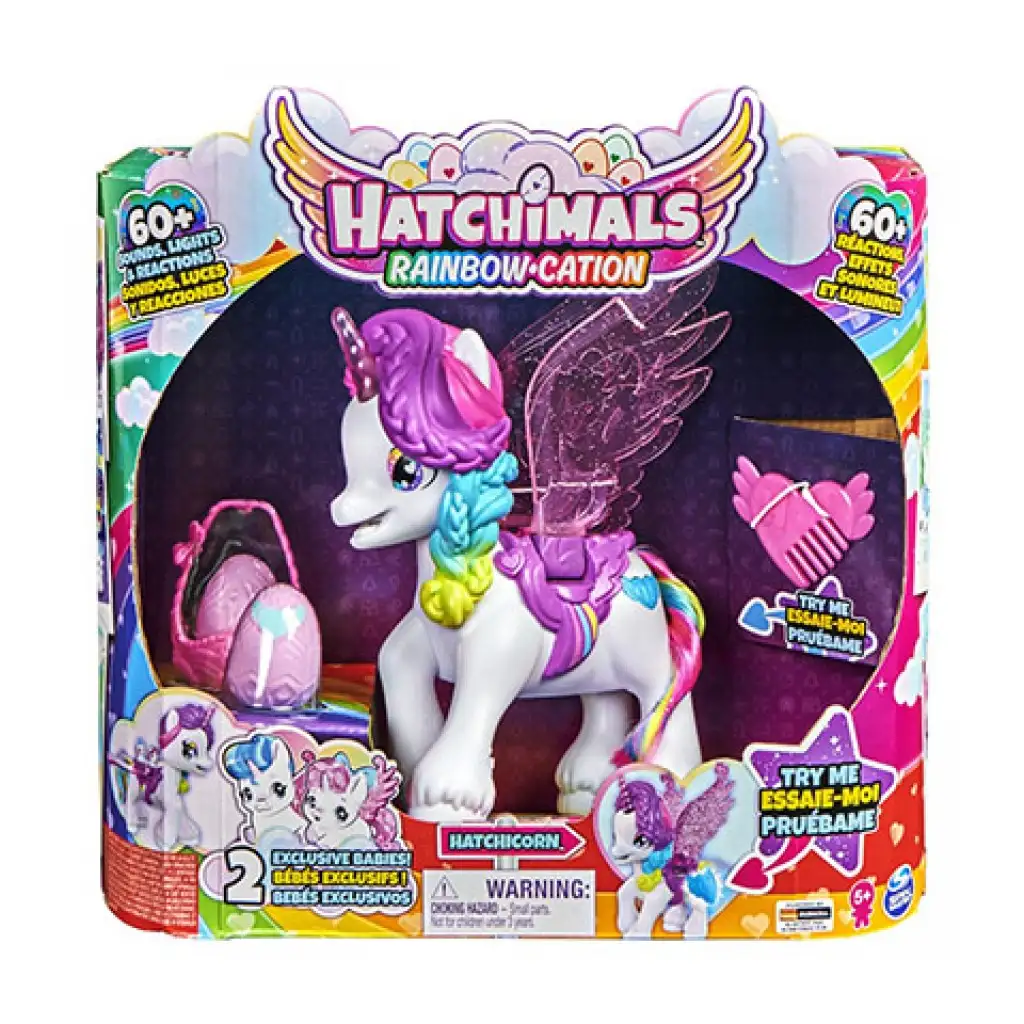 Hatchimals Rainbow Cation Hatchicorn Varázslatos unikornis - Spin Master kép 1