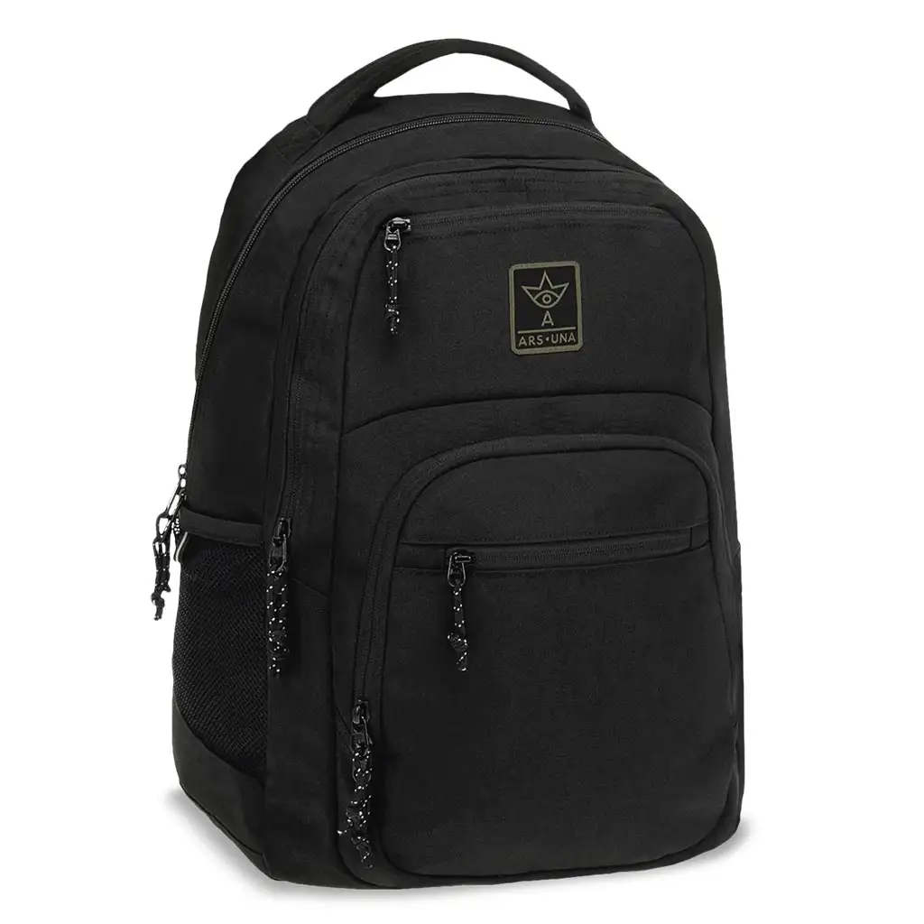 Ars Una: Cordura Black AU-5 iskolatáska, hátizsák 33x49x23cm kép 1