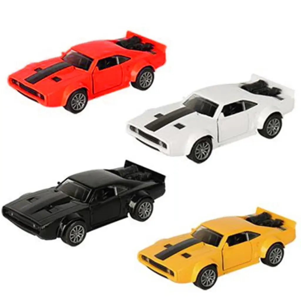 Hátrahúzós '71 Plymouth Road Runner kisautó fénnyel és hanggal 1/32 többféle változatban kép 1