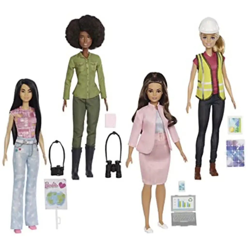 Barbie: Együtt a földért karrierbabák 4db-os csomag - Mattel kép 3