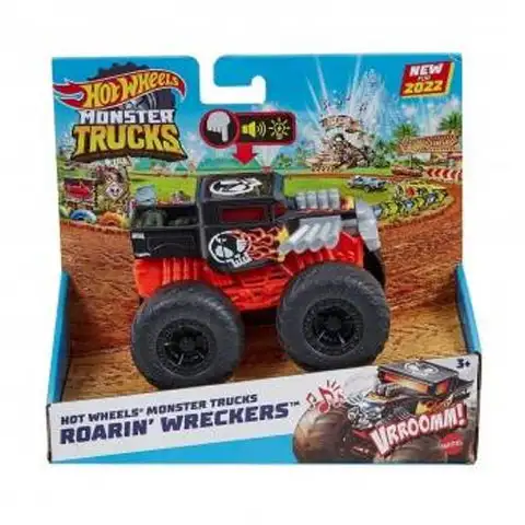 Hot Wheels: Monster Trucks Roarin' Wreckers kisautó fénnyel és hanggal 1/43 kép 1