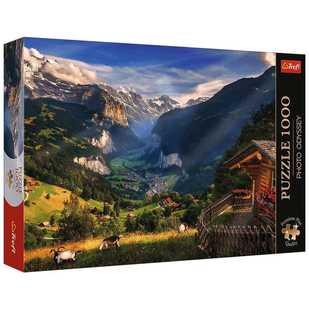 Lauterbrunnen-völgy 1000db-os Prémium plus quality puzzle - Trefl kép 1
