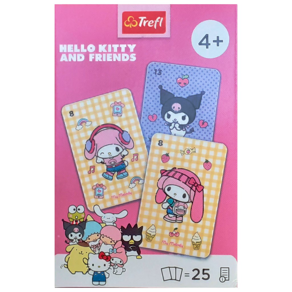 Hello Kitty és barátai Fekete Péter kártyajáték - Trefl kép 1