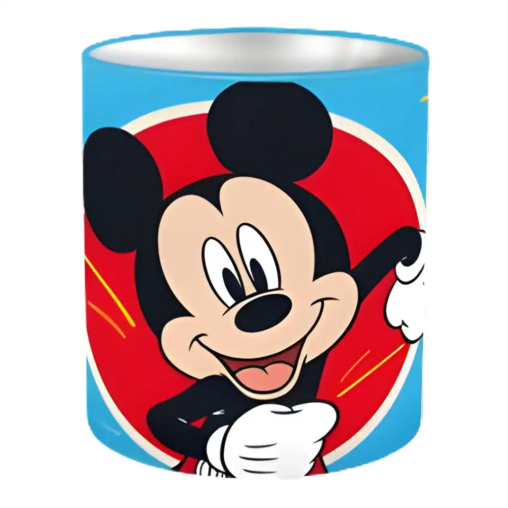 Disney Mickey egér henger alakú fém asztali írószertartó 10x11cm kép 1