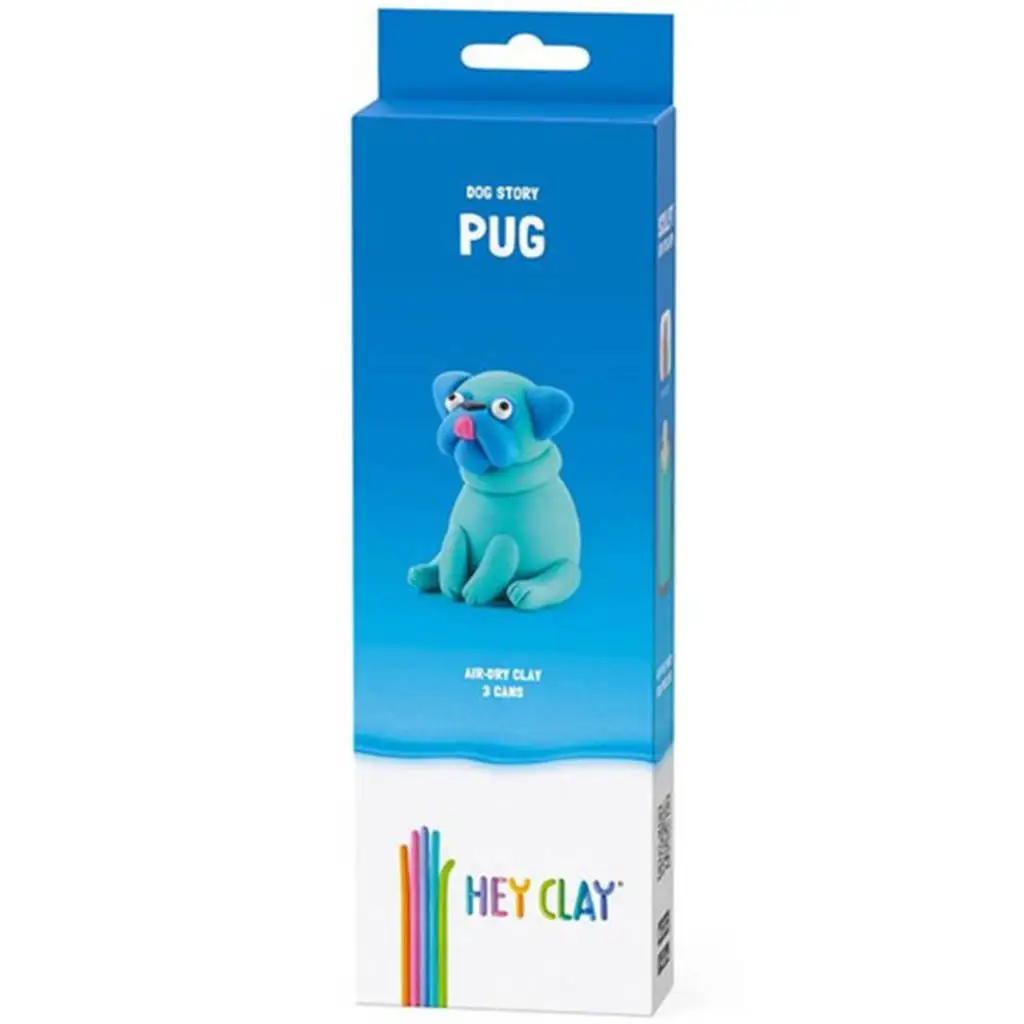 Hey Clay: Pihe-puha Mops kutyus gyurmaszett kép 1