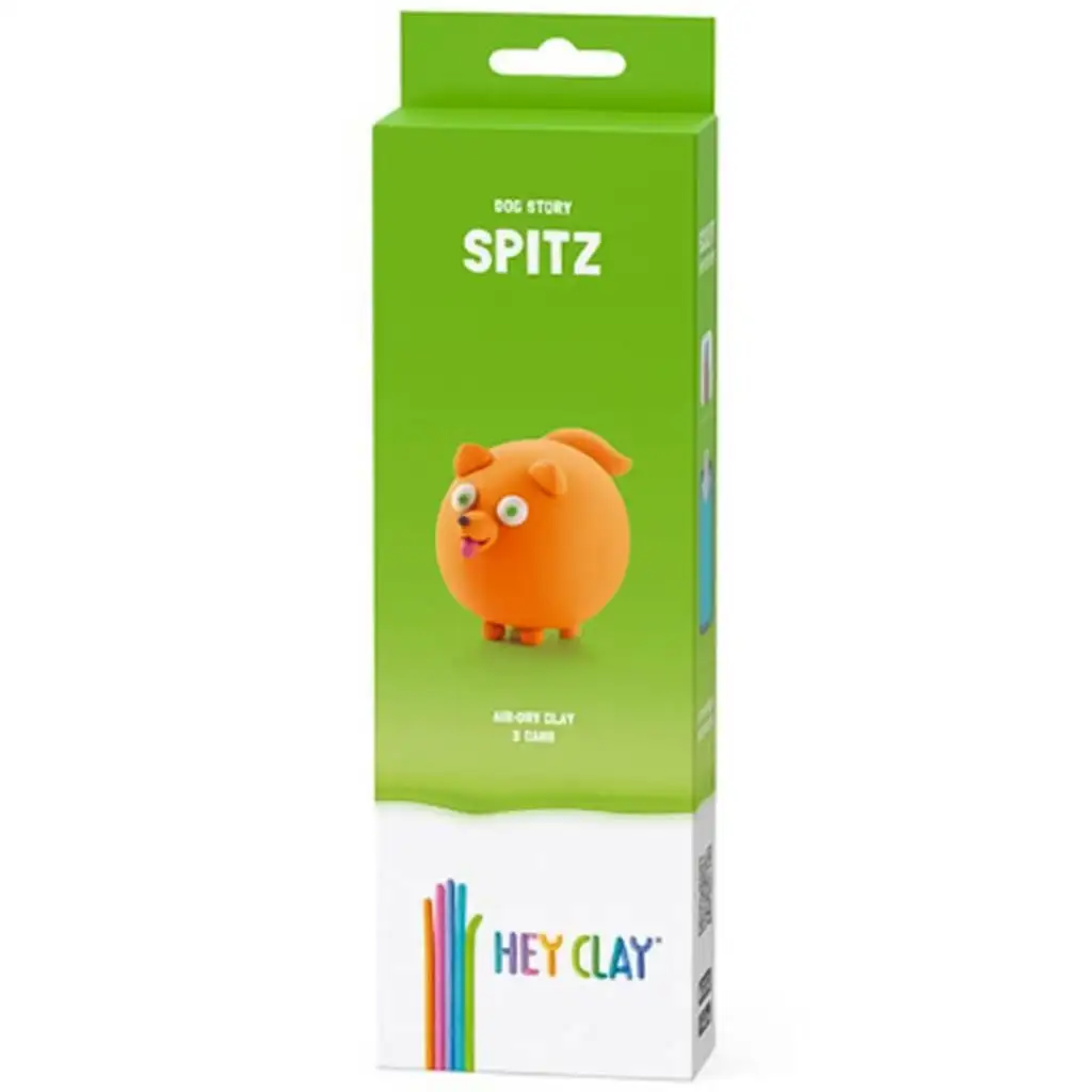 Hey Clay: Pihe-puha Spitz kutyus gyurmaszett kép 1