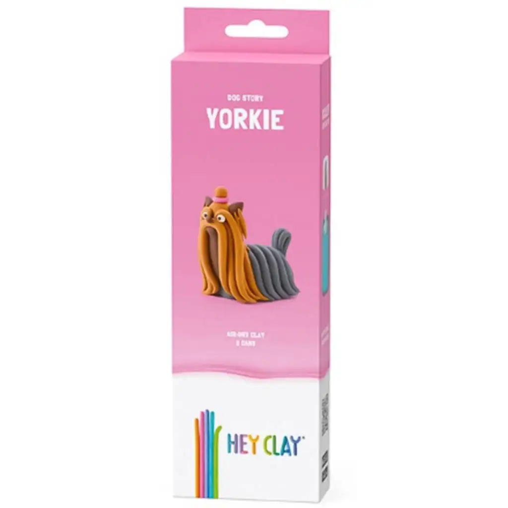 Hey Clay: Pihe-puha Yorkie kutyus gyurmaszett kép 1