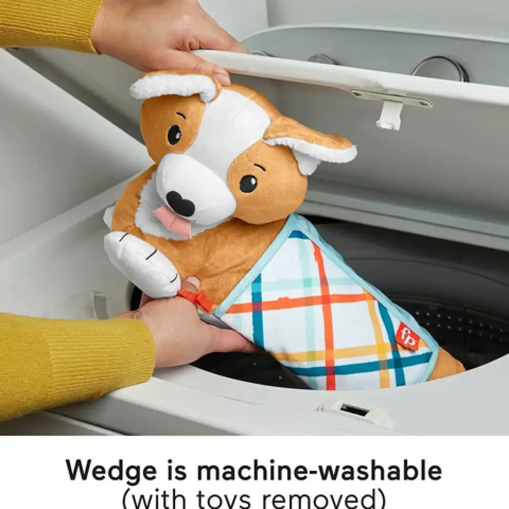 Fisher-Price: Corgie Puppy Nőj velem pocakpárna csörgővel, rágókával és tükörrel - Mattel kép 3